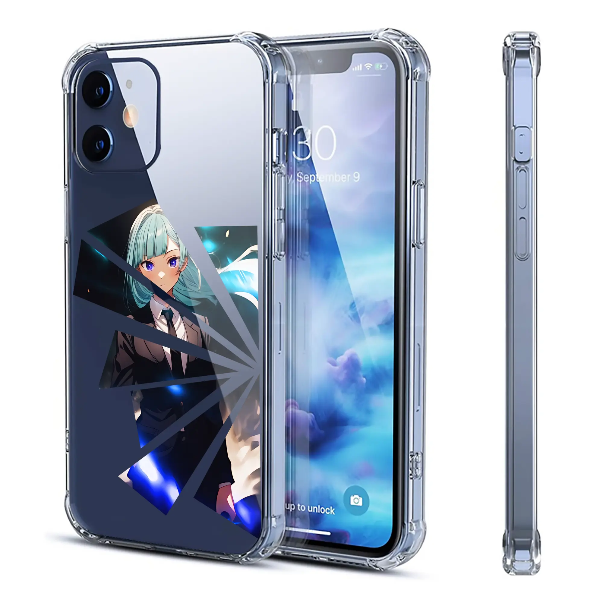 呪術廻戦 グッズ,三輪 霞 - IPhone 12シリーズ対応 ・ 透明スマホケース ・ クリアソフトケース ・ TPU素材 ・ 耐衝撃 ・ 高密着 ・ 防汚 防指紋 ・ 簡単着脱